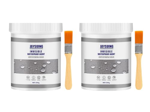 2 Stück 300g Transparenter Wasserdichter Beschichtungsmittel, Flüssigkunststoff Abdichtung Dichtmasse Wasserdicht Dichtungsmasse Wasserdicht, für Dachabdichtung, Rohrabdichtung, Badezimmerabdichtung von ZOLGINAH