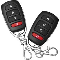 2 Stück Universal-Torfernbedienung, 4-Tasten-Garagentor-Fernbedienung 433 MHz, Universal-Garagentor-Fernbedienung, kabelloser Duplikator, Klonen für von ZOLGINAH