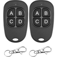 2 Stück Universal-Torfernbedienung 433 MHz, Garagentor-Fernbedienung zum Klonen von 4 Tasten, kabelloses Duplikator-Klonen über große Entfernungen 2 Stück Universal-Torfernbedienung 433 MHz, Garagentor-Fernbedienung zum Klonen von 4 Tasten, kabelloses Duplikator-Klonen über große Entfernungen von ZOLGINAH