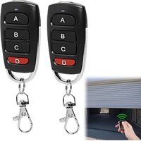 2-teilige Universal-Torfernbedienung, 433 MHz 4-Tasten-Multicode-Duplikator, Universal-Torfernbedienung für elektrische Türen für Garagentore von ZOLGINAH