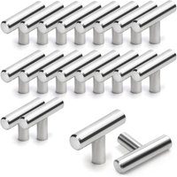 20 Stück Küchenschrankgriffe, 50 mm Edelstahl T-förmiger Möbelgriff, Schubladenstange, Schränke, Türen, Möbel, Badezimmer, Schlafzimmer und 20 Stück Küchenschrankgriffe, 50 mm Edelstahl T-förmiger Möbelgriff, Schubladenstange, Schränke, Türen, Möbel, Badezimmer, Schlafzimmer und von ZOLGINAH