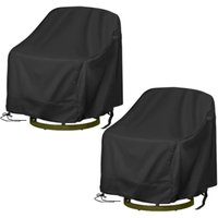 2er-Pack Schutzhüllen für Gartenschaukelstühle, 420D, wasserdicht, strapazierfähig, für Terrassenmöbel, für Gartenschaukelstühle 2er-Pack Schutzhüllen für Gartenschaukelstühle, 420D, wasserdicht, strapazierfähig, für Terrassenmöbel, für Gartenschaukelstühle von ZOLGINAH