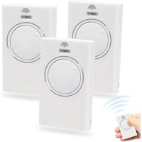 3 Stück 868 MHz Garagentor-Fernbedienungssender, 2-Kanal-Tor-Fernbedienung, kompatibel mit XT2 868 SLH, XT 868 SLH (Weiß) von ZOLGINAH