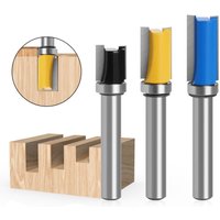 3 Stück Bündigfräser mit 8-mm-Schaft und unterem Lager, Kopierfräser für die Holzbearbeitung – Schneidklingen 13 mm, 20 mm, 25 mm von ZOLGINAH