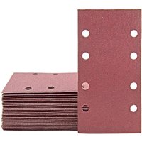 30 Stück Schleifblätter 83 x 185 mm, quadratisches Schleifpapier selbsthaftend, 8 Löcher 120er Körnung, ideal zum Schleifen, Polieren und Entrosten von ZOLGINAH
