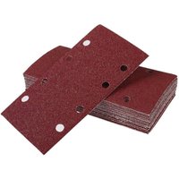 30er-Pack Schleifblätter 93 x 185 mm Selbsthaftendes quadratisches Schleifpapier 8 Löcher 40er Körnung Ideal zum Schleifen, Polieren und Entrosten von ZOLGINAH