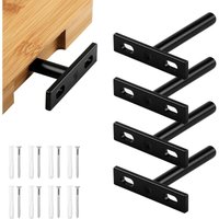 4 Stück 3-Zoll-Wandregalhalterungen, unsichtbare Regalträger, Wandregalhalterung zur unsichtbaren Montage 4 Stück 3-Zoll-Wandregalhalterungen, unsichtbare Regalträger, Wandregalhalterung zur unsichtbaren Montage von ZOLGINAH