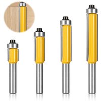 4 Stück Kopierfräser mit 8-mm-Schaft, Fräser mit oberem Lager, Holzfräser, Bündigfräser für die Holzbearbeitung von ZOLGINAH
