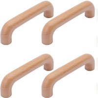 4 Stück Möbelgriffe aus Holz, Küchenschrankgriffe, Schranktürgriffe, Lochabstand 96 mm, für Küchenmöbel und Schubladen 4 Stück Möbelgriffe aus Holz, Küchenschrankgriffe, Schranktürgriffe, Lochabstand 96 mm, für Küchenmöbel und Schubladen von ZOLGINAH