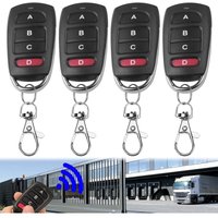 4-teilige Universal-Torfernbedienung, 4-Tasten-433-MHz-Multicode-Duplikator, Universal-Torfernbedienung für elektrische Türen für Garagentore von ZOLGINAH