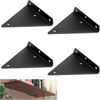 4-teiliges Set dreieckiger Regalträger, 14 x 13 cm, für schwebende Regale, unsichtbare Regalträger, Wandregalträger aus Metall, unsichtbare 4-teiliges Set dreieckiger Regalträger, 14 x 13 cm, für schwebende Regale, unsichtbare Regalträger, Wandregalträger aus Metall, unsichtbare von ZOLGINAH