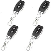 433 MHz Fernbedienung mit AB-Tasten, drahtlosem Metallsender, Lerncode, intelligente Fernbedienung für Garagentoröffner (4 Stück) von ZOLGINAH