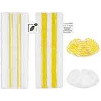 4er-Pack Mikrofasertücher, kompatibel mit Kärcher SC2, SC3, SC4, SC5 Dampfreiniger, waschbares Dampfreiniger-Zubehörset (2 Tücher + 2 Hauben) von ZOLGINAH