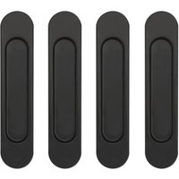 4er-Pack ovale Schiebetürgriffe, selbstklebend, schwarze Aluminiumlegierung, stanzfreie Zuggriffe für Schiebetüren, Schrankfenster 4er-Pack ovale Schiebetürgriffe, selbstklebend, schwarze Aluminiumlegierung, stanzfreie Zuggriffe für Schiebetüren, Schrankfenster von ZOLGINAH