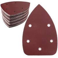 50 Stück Dreieck-Schleifpapierblätter, Körnung 240, 5-Loch, Klett-Schleifpapier, Delta-Schleifpapier für Dreieckschleifer, 140 x 100 mm 50 Stück Dreieck-Schleifpapierblätter, Körnung 240, 5-Loch, Klett-Schleifpapier, Delta-Schleifpapier für Dreieckschleifer, 140 x 100 mm von ZOLGINAH