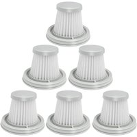 6er-Pack HEPA-Filter, kompatibel mit Xiaomi Mijia Handy Home Car Mini kabellosem, waschbarem Staubsauger, Ersatzzubehör 6er-Pack HEPA-Filter, kompatibel mit Xiaomi Mijia Handy Home Car Mini kabellosem, waschbarem Staubsauger, Ersatzzubehör von ZOLGINAH