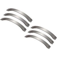 6er-Pack Küchenschrankgriffe, Küchengriffe aus gebürsteter Aluminiumlegierung, geeignet für Schränke, Schubladen, Kleiderschränke (Achsabstand 128 mm) von ZOLGINAH