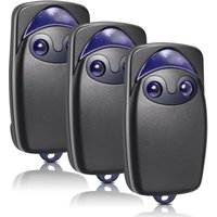 Garagentor-Fernbedienung für Flor-S, 3 Stück, 433,92 MHz, kompatibel mit Flo2R-S, 2 Kanäle von ZOLGINAH