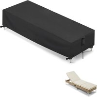 Gartenliegestuhl-Abdeckung, Garten-Sonnenliegen-Abdeckung, Schutzhülle, Outdoor-Sonnenliege, Anti-UV-Schutzhülle für Sonnenliege (200 x 70 x 30 cm) von ZOLGINAH