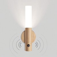 Ineasicer LED-Wandleuchte, Holz-Wandlampe, Bewegungsmelder, USB-aufladbar, kabellos, magnetische Nachtlampe, warmweiße Beleuchtung Ineasicer LED-Wandleuchte, Holz-Wandlampe, Bewegungsmelder, USB-aufladbar, kabellos, magnetische Nachtlampe, warmweiße Beleuchtung von ZOLGINAH