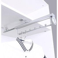 Ineasicer Robuster ausziehbarer Kleiderständer, verschiebbarer Hosenbügel, Teleskop-Kleiderschrank, Kleiderstange für den Kleiderschrank, 30 cm von ZOLGINAH