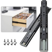 Ineasicer Schubladenführungen, Tragkraft bis 45 KG, mit Softclose und Kugellager, Auszug 350 mm, 1 Paar (2 Stück) von ZOLGINAH