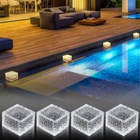 Ineasicer Solarleuchten für den Außenbereich, 4er-Pack wasserdichte Solar-Bodenleuchten, 8 Beleuchtungsmodi, LED-Solar-Gartenleuchten für Terrasse, Ineasicer Solarleuchten für den Außenbereich, 4er-Pack wasserdichte Solar-Bodenleuchten, 8 Beleuchtungsmodi, LED-Solar-Gartenleuchten für Terrasse, von ZOLGINAH