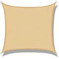 Ineasicer Sonnensegel (HDPE), rechteckig, 3 x 4 m, Sand, UV-Schutz, für Terrasse, Camping, Outdoor, Garten von ZOLGINAH