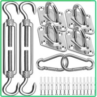 Ineasicer Sonnensegel-Hardware-Kit – Sonnenschutz-Installationskit aus Edelstahl 304 – 6 Zoll – zur Installation von rechteckigen und dreieckigen Ineasicer Sonnensegel-Hardware-Kit – Sonnenschutz-Installationskit aus Edelstahl 304 – 6 Zoll – zur Installation von rechteckigen und dreieckigen von ZOLGINAH