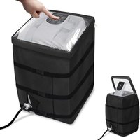 Robuste Abdeckung für aufblasbare Whirlpool-Pumpe, Heizpumpen-Abdeckung mit transparentem PVC-Fenster von ZOLGINAH