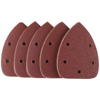 Schleifpapier für Dreieckschleifer, 50 Blatt Dreieck-Schleifpapier 140x90mm, Schleifpapier für Mausschleifer, Körnungen 40 60 80 120 240-5 Löcher von ZOLGINAH