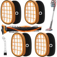 Staubsaugerfilter-Set für Philips, Filter mit Bürstenrolle und Feinbürste, kompatibel mit FC6728 FC6727 FC6822 von ZOLGINAH