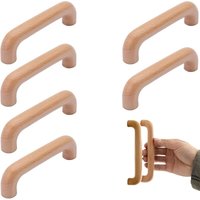 Stück Möbelgriffe aus Holz, Küchenschrankgriffe, Schranktürgriffe, Lochabstand 96 mm, für Küchenmöbel und Schubladen Stück Möbelgriffe aus Holz, Küchenschrankgriffe, Schranktürgriffe, Lochabstand 96 mm, für Küchenmöbel und Schubladen von ZOLGINAH