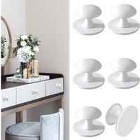 Stück runde weiße selbstklebende Schrankknöpfe, selbstklebende Schubladengriffe, Küchentürknöpfe, selbstklebender Schubladenknopf aus Edelstahl für Stück runde weiße selbstklebende Schrankknöpfe, selbstklebende Schubladengriffe, Küchentürknöpfe, selbstklebender Schubladenknopf aus Edelstahl für von ZOLGINAH