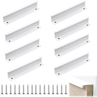 Stück unsichtbarer Küchengriff 150 mm, unsichtbarer Küchenschrankgriff, weißer Möbelgriff, ideal mit einem klaren und modernen Stil, für Schränke, Stück unsichtbarer Küchengriff 150 mm, unsichtbarer Küchenschrankgriff, weißer Möbelgriff, ideal mit einem klaren und modernen Stil, für Schränke, von ZOLGINAH