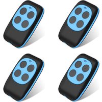 Universelle Fernbedienung für Garagentore, Festcode, kabellos, kompatibel mit 4 Tasten, Schlüsselkopie für Garagentore und Autos (4 Stück) von ZOLGINAH