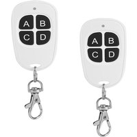 Universelle Garagentor-Fernbedienung, 4-Kanal-Funksender (433 MHz), kompatibel mit Lerncode 1527 (2 Stück) von ZOLGINAH