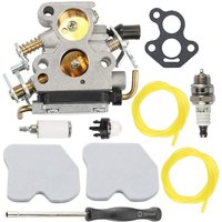 Vergaser-Kit für Husqvarna 235, 236E, 240E Kettensägen, für Zama C1T-W33, CS2234, GZ380, inklusive Dichtungen, Zündkerzen, Kraftstoffleitungen und von ZOLGINAH