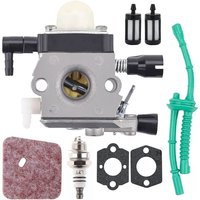 Vergaser-Kit für Stihl FS38, FS45, FS46, FS55, HS45, HK45, KM55, FC55, ADEFOL Vergaser mit Dichtungen, Zündkerze, Luftfilter und Vergaser-Kit für Stihl FS38, FS45, FS46, FS55, HS45, HK45, KM55, FC55, ADEFOL Vergaser mit Dichtungen, Zündkerze, Luftfilter und von ZOLGINAH
