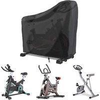 Wasserdichte, staubdichte, aufrechte Heimtrainer-Abdeckung für Liegeräder (Schwarz, 123 x 58 x 142 cm) von ZOLGINAH