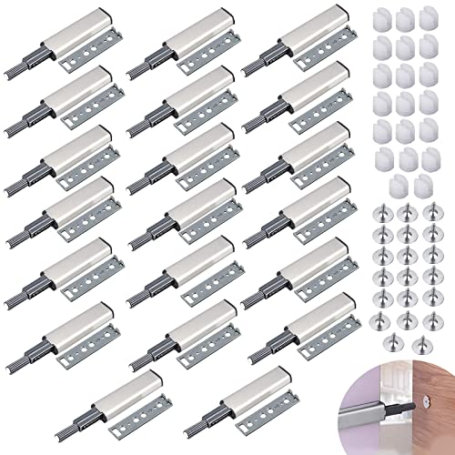 ZOLISCHE 20 Stück Magnetschieber für Schranktür, magnetisch, Dämpfer für Schrank, Schublade, öffnet und schließt die Tür mit Druck für Schranktür, Schublade, Möbel und Schrank von ZOLISCHE