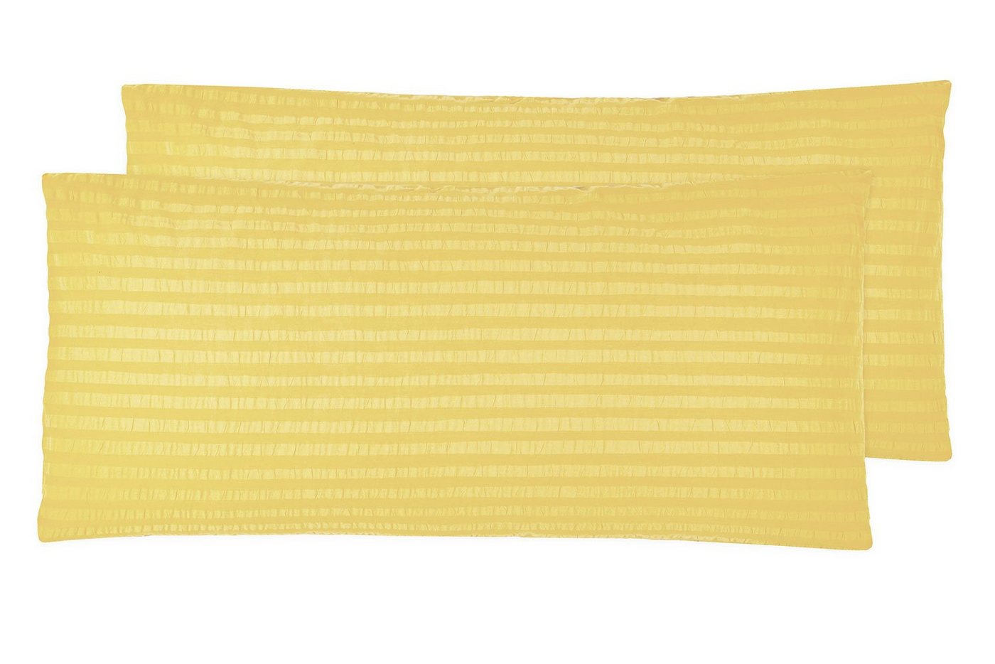 Kissenbezug, ZOLLNER (2 Stück), 40 x 80 cm, 100% Baumwolle, vom Hotelwäschespezalisten, Seersucker von ZOLLNER