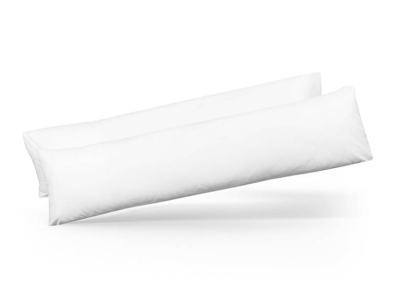 ZOLLNER Seitenschläferkissenbezug, (2 Stück), 40 x 145 cm, 50% Polyester, 50% Baumwolle, vom Hotelwäschespezalisten von ZOLLNER