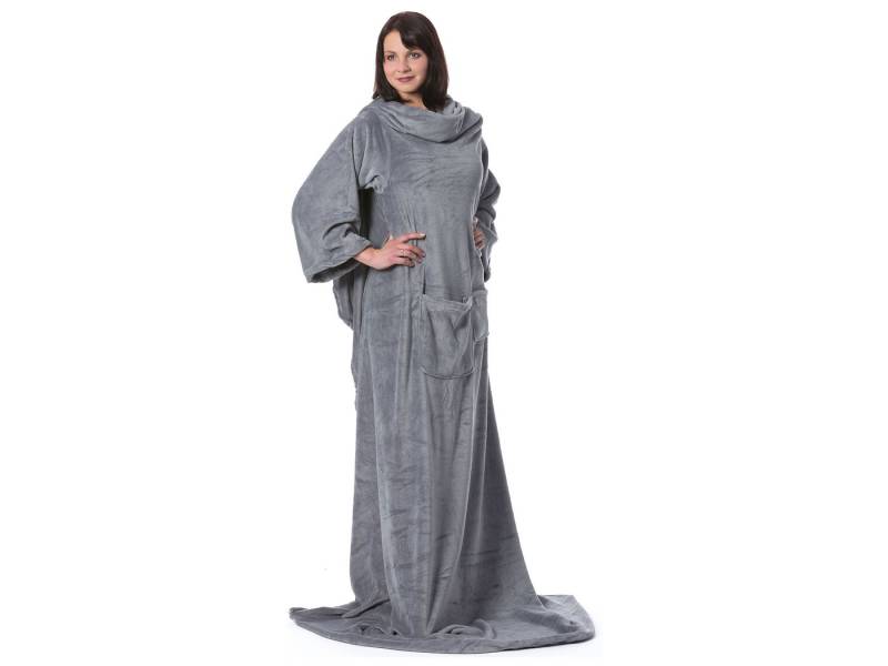 Wohndecke, ZOLLNER, mit Ärmeln und zwei Taschen, 170 x 200 cm, 100% Polyester, mit Ärmeln und zwei Taschen von ZOLLNER