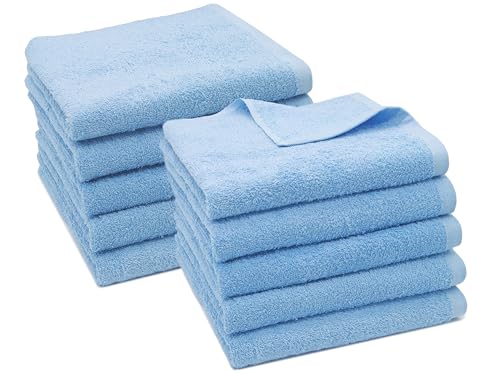 ZOLLNER 10er-Set Handtücher, Baumwollmischung, 50x100 cm, hellblau ZOLLNER 10er-Set Handtücher, Baumwollmischung, 50x100 cm, hellblau von ZOLLNER