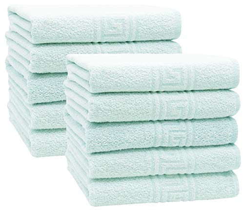 ZOLLNER 10er Set Handtücher, ca. 50x100 cm, Baumwollmix, 340g/qm, grün ZOLLNER 10er Set Handtücher, ca. 50x100 cm, Baumwollmix, 340g/qm, grün von ZOLLNER