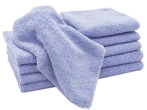 ZOLLNER 10er Set Mikrofasertücher für streifenfreien Glanz - flusenfreie und saugstarke Reinigungstücher - waschbar bis 60°C - 30x30cm in lila - Hotelqualität ZOLLNER 10er Set Mikrofasertücher für streifenfreien Glanz - flusenfreie und saugstarke Reinigungstücher - waschbar bis 60°C - 30x30cm in lila - Hotelqualität von ZOLLNER