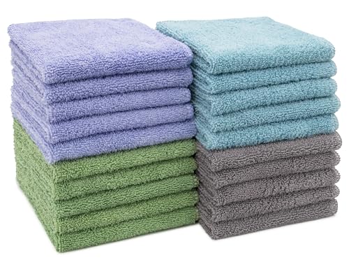 ZOLLNER 20er Set Mikrofasertücher für streifenfreien Glanz - flusenfreie und saugstarke Reinigungstücher - waschbar bis 60°C - 30x30cm in bunt - Hotelqualität ZOLLNER 20er Set Mikrofasertücher für streifenfreien Glanz - flusenfreie und saugstarke Reinigungstücher - waschbar bis 60°C - 30x30cm in bunt - Hotelqualität von ZOLLNER