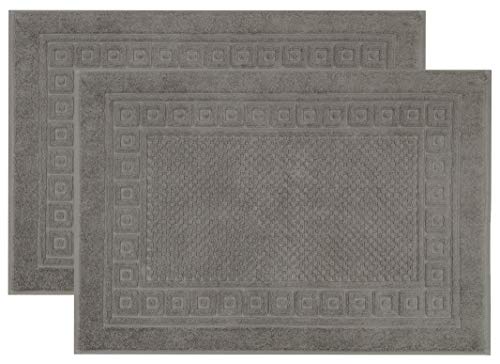 ZOLLNER 2er Set Badematte, Badteppich mit Waffelmuster ca. 50x70 cm, grau ZOLLNER 2er Set Badematte, Badteppich mit Waffelmuster ca. 50x70 cm, grau von ZOLLNER
