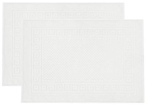 ZOLLNER 2er Set Badematte, Badteppich mit Waffelmuster ca. 50x70 cm, weiß ZOLLNER 2er Set Badematte, Badteppich mit Waffelmuster ca. 50x70 cm, weiß von ZOLLNER